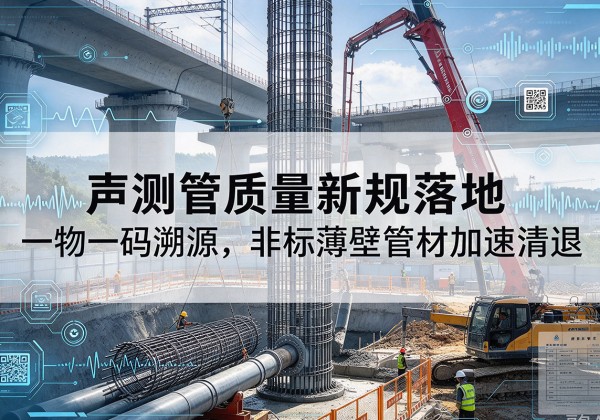 徐闻声测管质量新规落地，一物一码溯源，非标薄壁管材加速清退