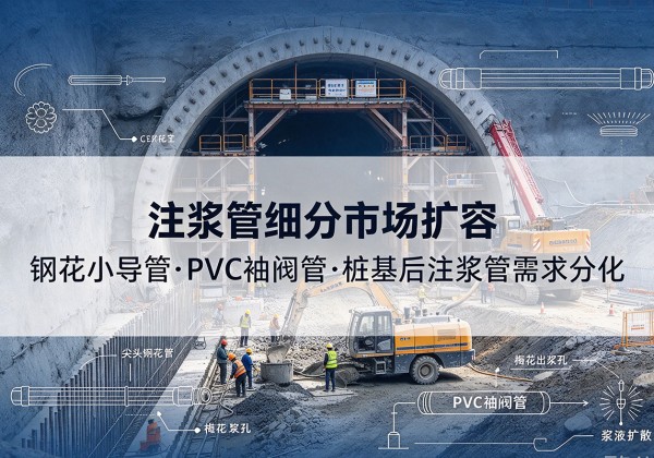 徐闻注浆管细分市场扩容，隧道钢花小导管、PVC 袖阀管、桩基后注浆管需求分化